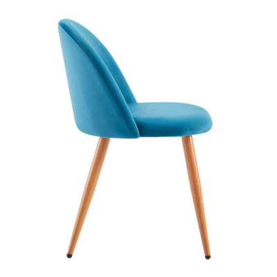 Pack 2 Sillas de Comedor Respaldo Bajo Terciopelo Fuchs 78x54,5x46cm Thinia Home Pack Sillas Comedor 17