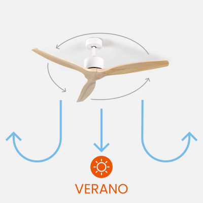 Ventilador de Techo 3 Aspas 55W 6 Velocidades Nebraska Dayron Ventiladores de Techo 4