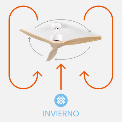 Ventilador de Techo 3 Aspas 55W 6 Velocidades Nebraska Dayron Ventiladores de Techo 5