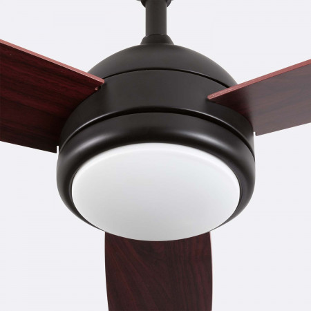 Ventilador de Techo con Luz 3 Aspas 56W 6 Velocidades Vermont Madera Oscura Dayron Ventiladores de Techo 2
