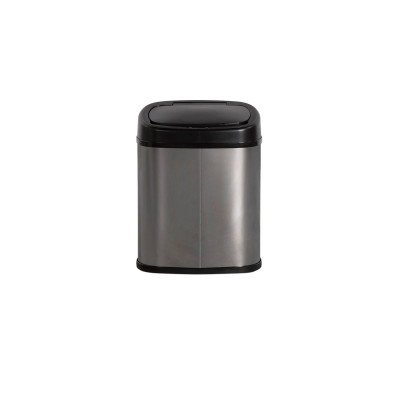 Papelera con Sensor 9L Acero/Negro Dayron Papeleras 1