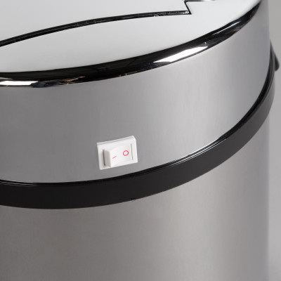 Papelera con Sensor 6L Redonda Acero Dayron Papeleras 5