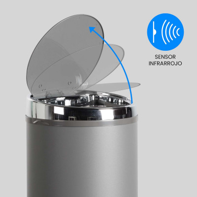 Cubo de Basura con Sensor 42L Redondo Dayron Cubos de Basura 3
