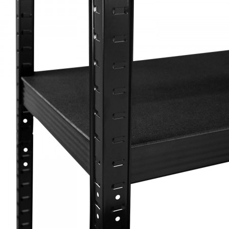 Estantería Modular Negra 5 Baldas Ajustables 180x90x40cm 875Kg 7house Estanterías 3 Estantería Modular Negra 5 Baldas Ajustables 180x90x40cm 875Kg 7house Estanterías 3