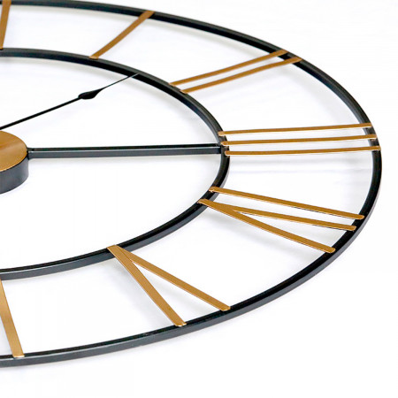 Reloj de Pared Vintage Negro/Bronce Ø60cm Thinia Home Relojes de Pared 3 Reloj de Pared Vintage Negro/Bronce Ø60cm Thinia Home Relojes de Pared 3