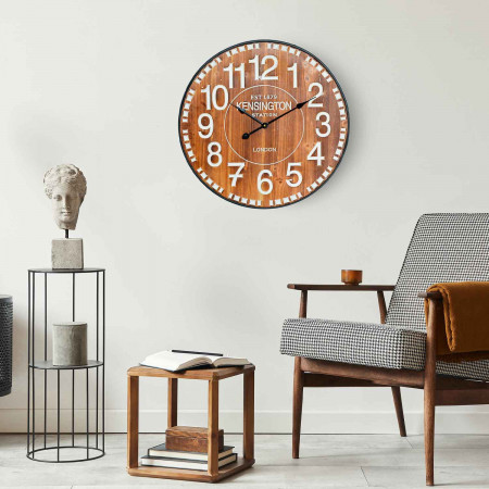 Reloj de Pared Vintage Madera Oscura Ø60cm Thinia Home Relojes de Pared 5 Reloj de Pared Vintage Madera Oscura Ø60cm Thinia Home Relojes de Pared 5