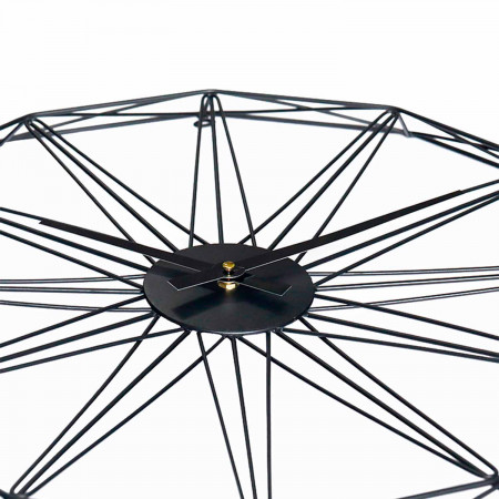 Reloj de Pared Moderno Negro Ø60cm Thinia Home Relojes de Pared 2