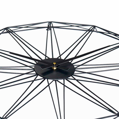 Reloj de Pared Moderno Negro Ø60cm Thinia Home Relojes de Pared 2