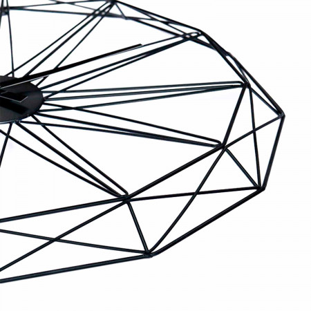 Reloj de Pared Moderno Negro Ø60cm Thinia Home Relojes de Pared 3 Reloj de Pared Moderno Negro Ø60cm Thinia Home Relojes de Pared 3