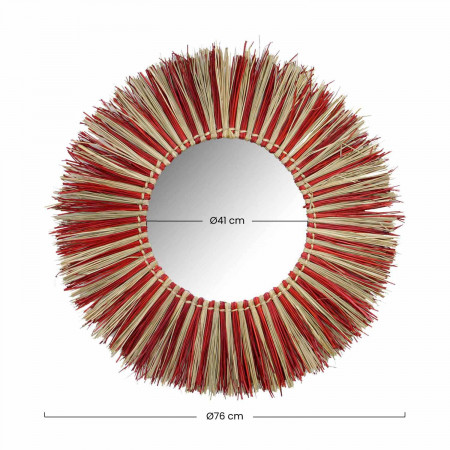 Espejo de Pared en Algas Marinas Redondo Meer Ø76cm Thinia Home Espejos de Pared 11 Espejo de Pared en Algas Marinas Redondo Meer Ø76cm Thinia Home Espejos de Pared 11