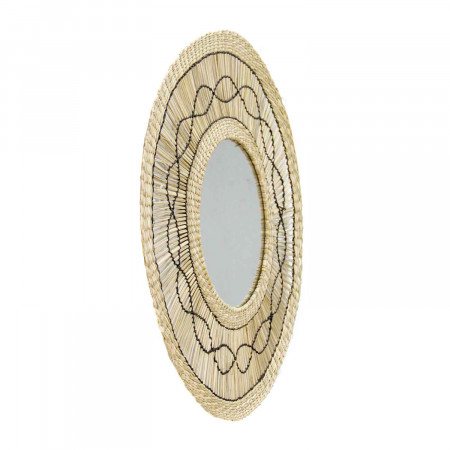 Espejo de Pared en Algas Marinas Redondo Bask Natural Ø55cm Thinia Home Espejos de Pared 2 Espejo de Pared en Algas Marinas Redondo Bask Natural Ø55cm Thinia Home Espejos de Pared 2