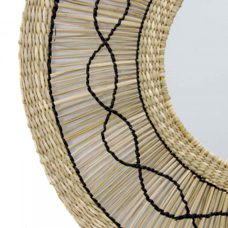 Espejo de Pared en Algas Marinas Redondo Bask Natural Ø55cm Thinia Home Espejos de Pared 3 Espejo de Pared en Algas Marinas Redondo Bask Natural Ø55cm Thinia Home Espejos de Pared 3