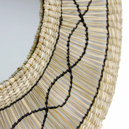 Espejo de Pared en Algas Marinas Redondo Bask Natural Ø55cm Thinia Home Espejos de Pared 4 Espejo de Pared en Algas Marinas Redondo Bask Natural Ø55cm Thinia Home Espejos de Pared 4