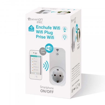 Enchufe Inteligente WiFi control Smartphone/App Blanco 7hSevenOn Elec Enchufes Inteligentes 4
