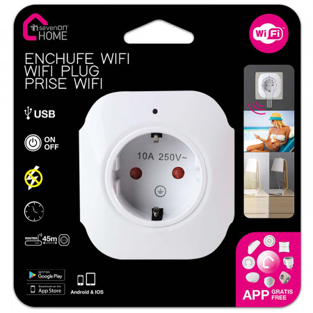 Enchufe Inteligente WiFi con USB control vía Smartphone/APP 7hSevenOn Home Enchufes Inteligentes 5 Enchufe Inteligente WiFi con USB control vía Smartphone/APP 7hSevenOn Home Enchufes Inteligentes 5