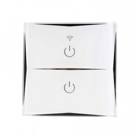 Interruptor Doble WiFi de Pared vía Smartphone/APP 7hSevenOn Home Enchufes Inteligentes 1