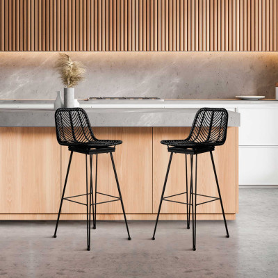 Pahoa Rattan Stool 43x52x104cm Thinia Home Stools 16