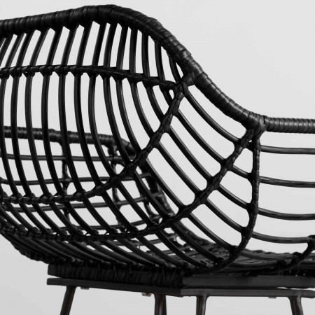 Banco de vime Kapolei 49x58x104cm Thinia Home Bancos 12