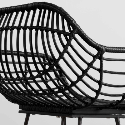 Banco de vime Kapolei 49x58x104cm Thinia Home Bancos 12