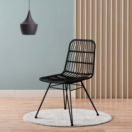 Silla Ratán Hawi 41,5x56x81cm Thinia Home Sillas Mimbre Comedor 16