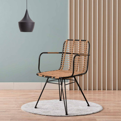 Silla Ratán Lahaina 55x60x82cm Thinia Home Sillas Mimbre Comedor 7