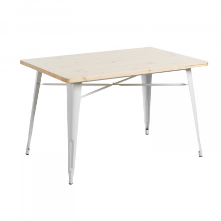 Mesa de Comedor Rectangular Iron Wood 120x80x74cm Thinia Home Mesas de Comedor 1