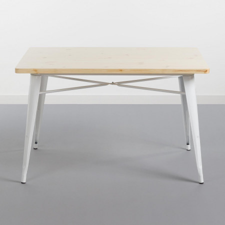Mesa de Comedor Rectangular Iron Wood 120x80x74cm Thinia Home Mesas de Comedor 2