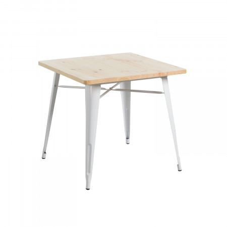 Mesa de Comedor Cuadrada Iron Wood 80x80x74cm Thinia Home Mesas de Comedor 1