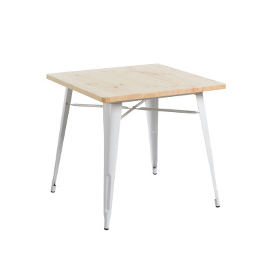 Mesa de Comedor Cuadrada Iron Wood 80x80x74cm Thinia Home Mesas de Comedor 1