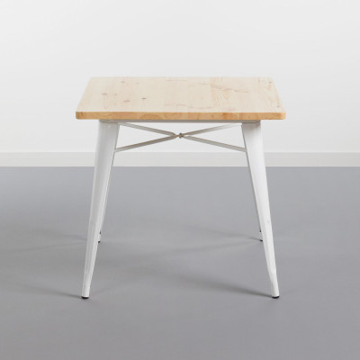 Mesa de Comedor Cuadrada Iron Wood 80x80x74cm Thinia Home Mesas de Comedor 2