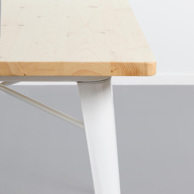 Mesa de Comedor Cuadrada Iron Wood 80x80x74cm Thinia Home Mesas de Comedor 3