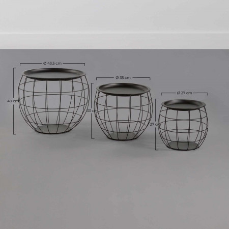 Kit 3 Mesitas de Centro Redondas Baloon Thinia Home Mesitas de Noche y Auxiliares 6 Kit 3 Mesitas de Centro Redondas Baloon Thinia Home Mesitas de Noche y Auxiliares 6