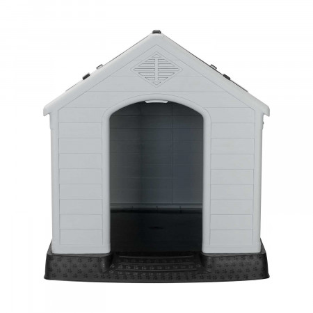 Caseta de Resina para Perros 98,5x105x96,5cm 7house Casetas para Perro 2