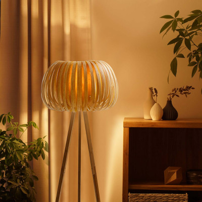 Lámpara de Pie Kusuma Crema 45x150cm 7hSevenOn Deco Lámparas de Pie 5