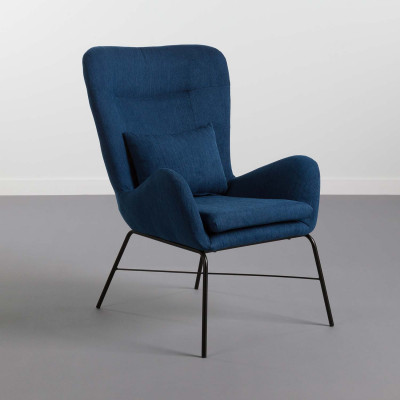 Sillón con Reposapiés 66x84x100cm Thinia Home Sillones 9
