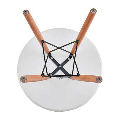 Mesa de cabeceira para crianças redonda branca 50x60cm Thinia Home Mesas de cabeceira e mesas de apoio 3