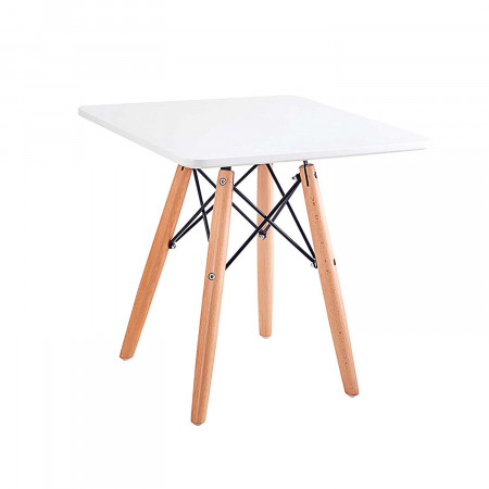 Mesa de quarto quadrada para crianças Branco 50x60x60cm Thinia Home Mobiliário infantil 1