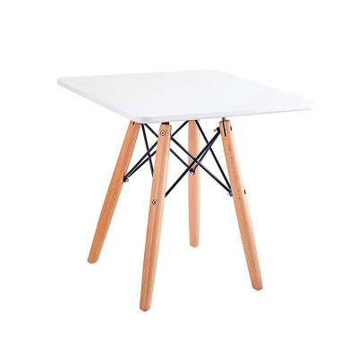 Mesa de quarto quadrada para crianças Branco 50x60x60cm Thinia Home Mobiliário infantil 1