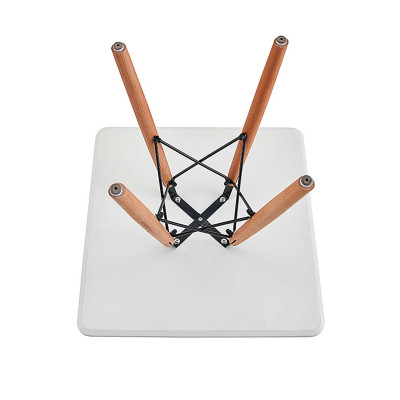 Mesa de quarto quadrada para crianças Branco 50x60x60cm Thinia Home Mobiliário para crianças 3