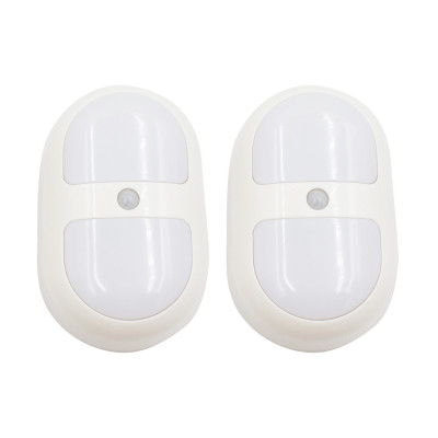 Pack 2 Luces de Noche LED Ovaladas con Sensor de Movimiento Blanco 4000K 20000H 7hSevenOn Luz de Noche 1