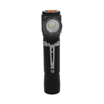 Linterna LED Luz Lateral con USB y 4 Modos De Iluminación Negro/Plata 7500K 20000H 7hSevenOn Linternas 1