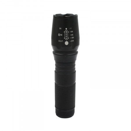 Linterna LED Extensible con Zoom y 5 Modos De Iluminación Negro 7500K 20000H 7hSevenOn Linternas 1