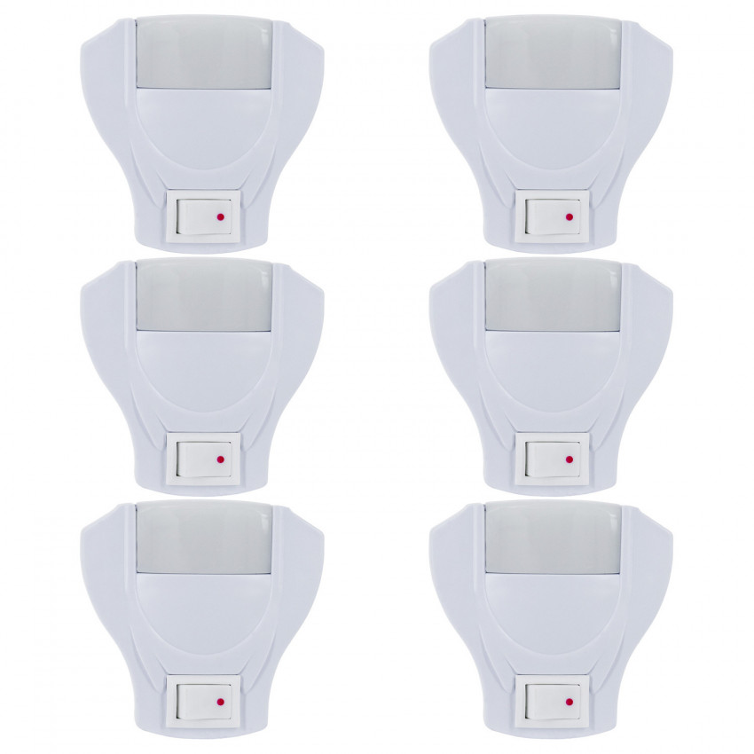 Pack 6 Luces de Noche LED con Interruptor 7hSevenOn Elec Luz de Noche 1 Pack 6 Luces de Noche LED con Interruptor 7hSevenOn Elec Luz de Noche 1