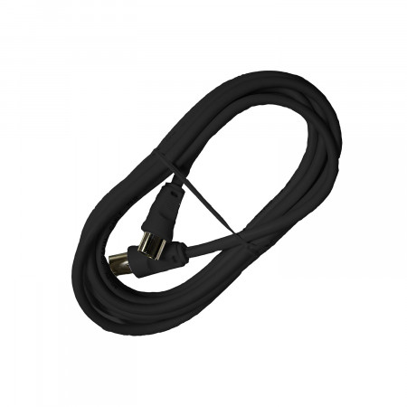 Cable Coaxial para TV 75? 2,5m Negro Nine&One TV y Telefonía 1
