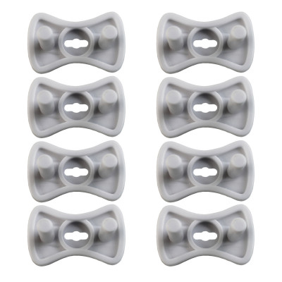 Pack 8 Protectores de Enchufe Europlug Empotrables Blancos Nine&One Herramientas 2