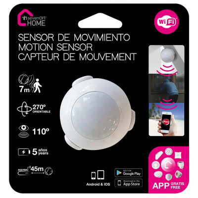 Sensor de Movimiento WiFi con Aviso vía Smartphone/APP 7hSevenOn Home Cámaras y Sensores 3