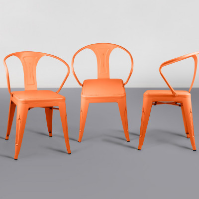 Pack 4 Sillas de Comedor Strong Vintage 53x45x80cm Thinia Home Sillas de Comedor de Diseño 13