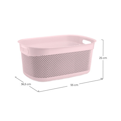 Cesta Alta Rectangular 33 Litros 7house Ordenación Baño 4