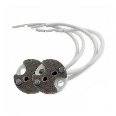 Pack 2 Portalámparas de Silicona GU5.3 Blanco 7hSevenOn Elec Clavijas, Casquillos y Adaptadores 1