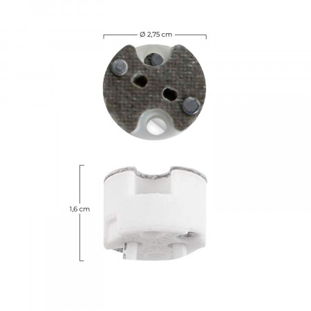 Pack 2 Portalámparas de Silicona GU5.3 Blanco 7hSevenOn Elec Clavijas, Casquillos y Adaptadores 2 Pack 2 Portalámparas de Silicona GU5.3 Blanco 7hSevenOn Elec Clavijas, Casquillos y Adaptadores 2